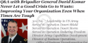 Morning Q&A with General David Komar: Leadership During a Crisis logo