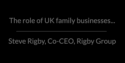 The role of UK family businesses logo