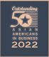 21st Anniversary of Outstanding 50 Asian Americans in Business Award logo