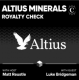 Business Breakdowns | Altius Minerals: Royalty Check logo